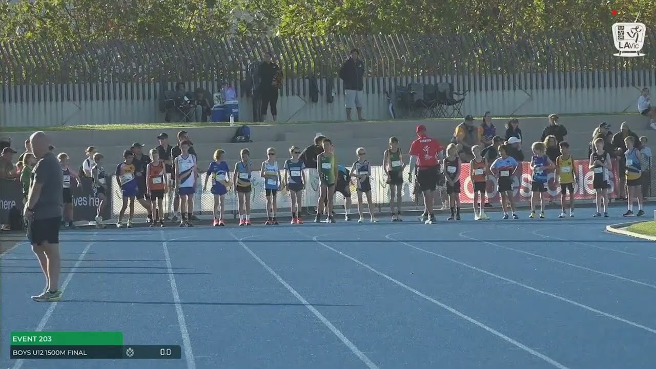 U12 Boys 1500m Final: 2022 Commonwealth Bank State Track and Field Championships // LAVicTV
