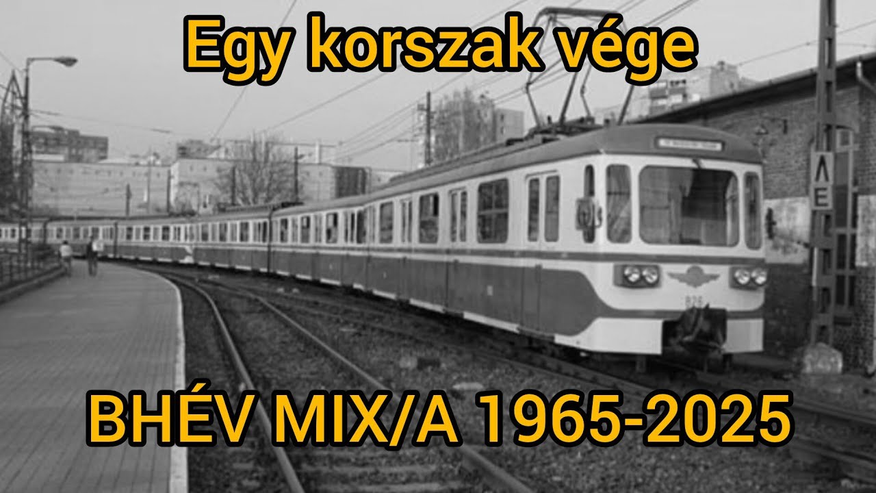 VÉGE.. Elbúcsúzott az utolsó egység MIXA HÉV Budapesttől