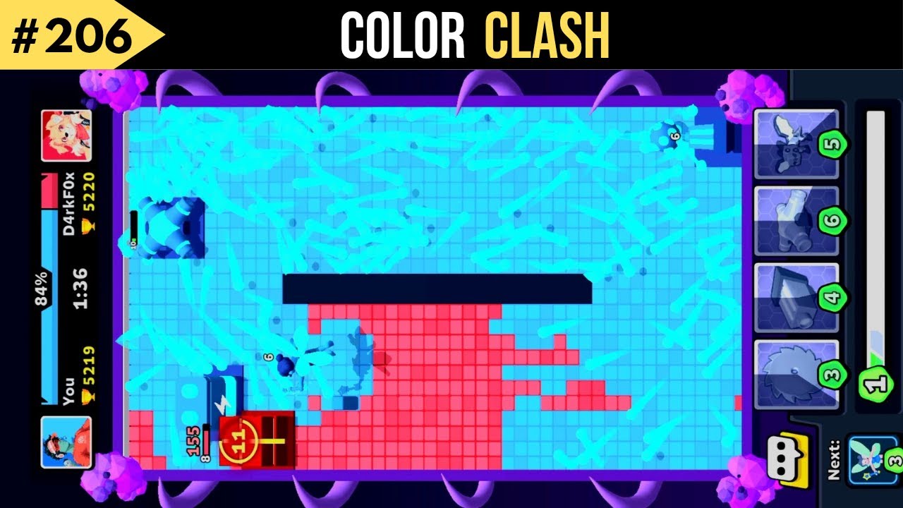 Color clash gameplay - satisfying games android - android gameplay