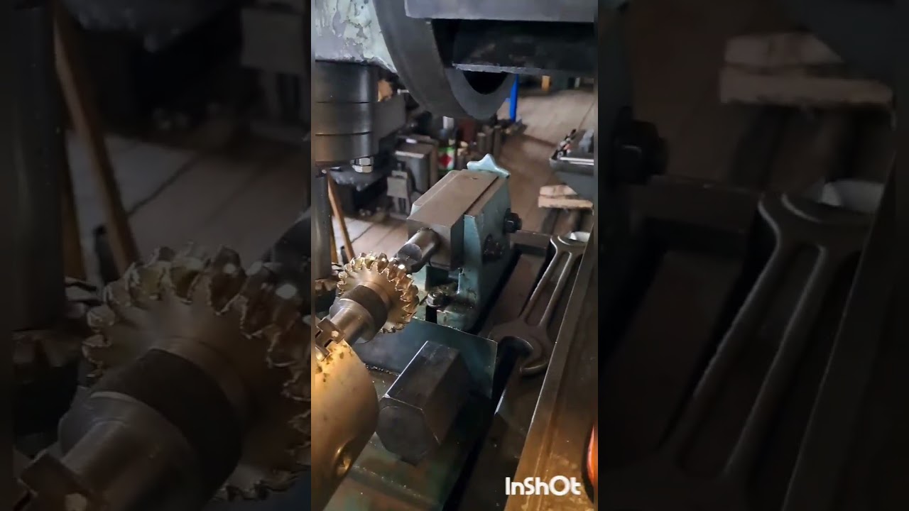 Фрезеровка червячного колеса модуль 3, Z=20.