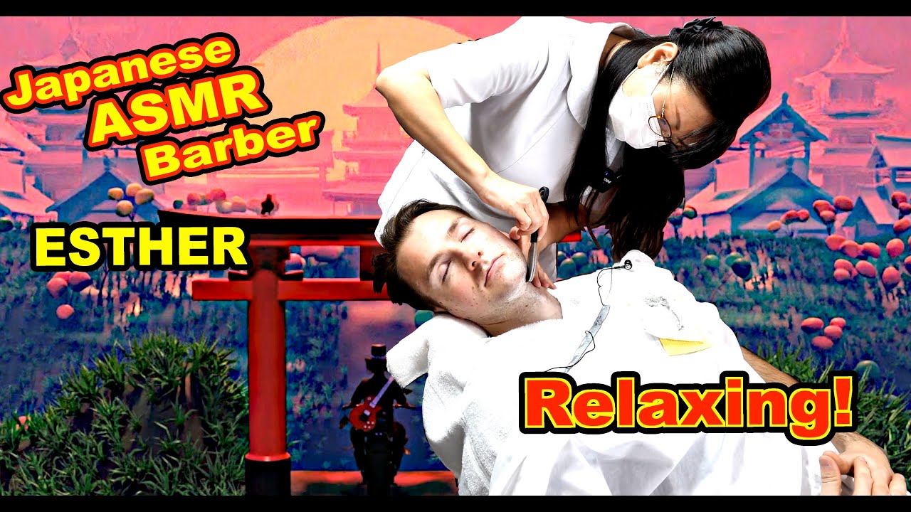 💈✂️🇯🇵 ASMR BARBER 💇‍♀️ ESTHER [4K] - Single Camera