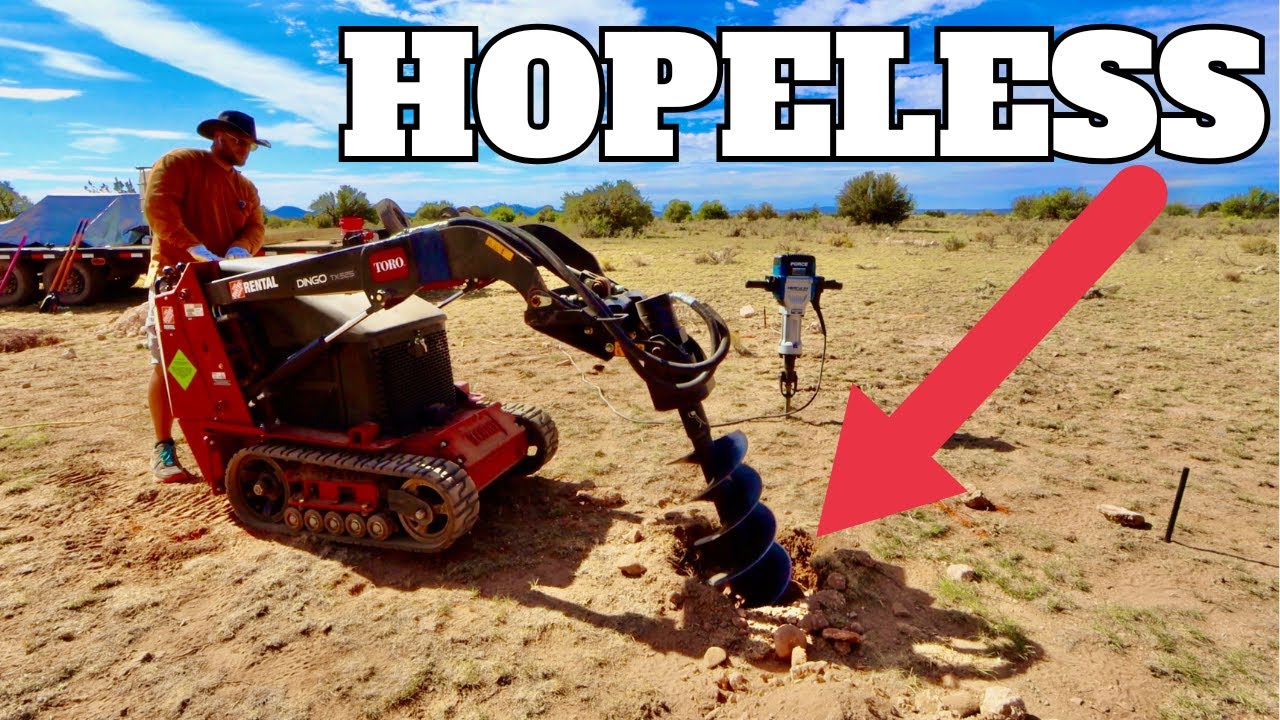 OFF GRID ARIZONA 🌵🔥| Solar Carport Prep + Drilling