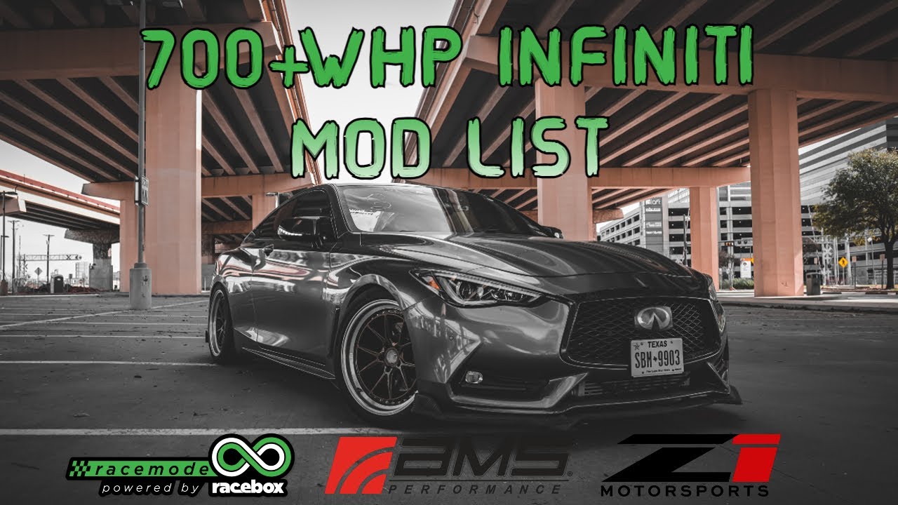 Список модификаций Infiniti Q60 мощностью 700+ л.с.