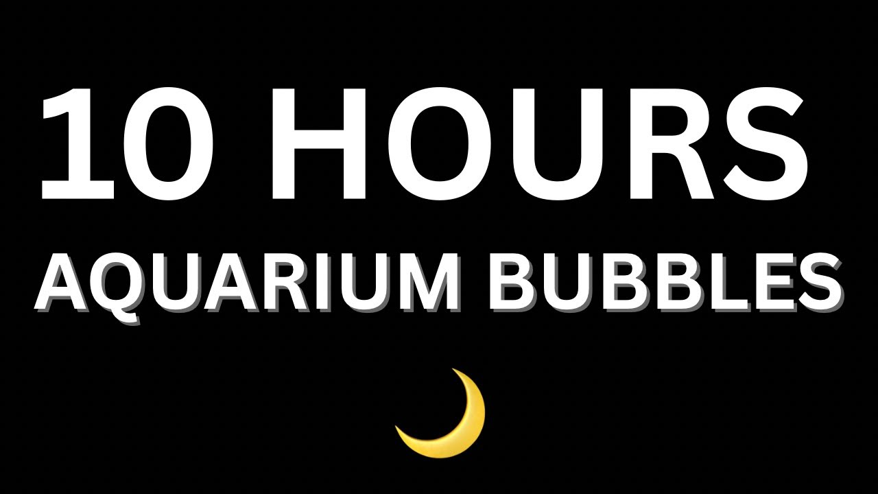 10 Hours of Water with Soft Bubble Noise | Black Screen | No Music 