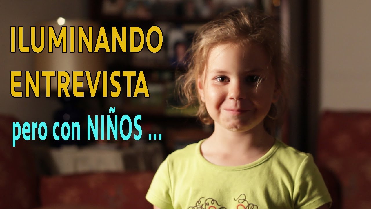 Iluminación tipo entrevista, pero con niños
