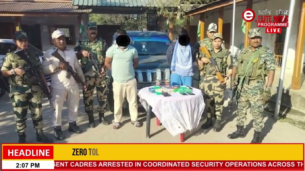 Churachandpur Manipur Police na heroin ga konana mioi 5 phagatpa ngamkhare.