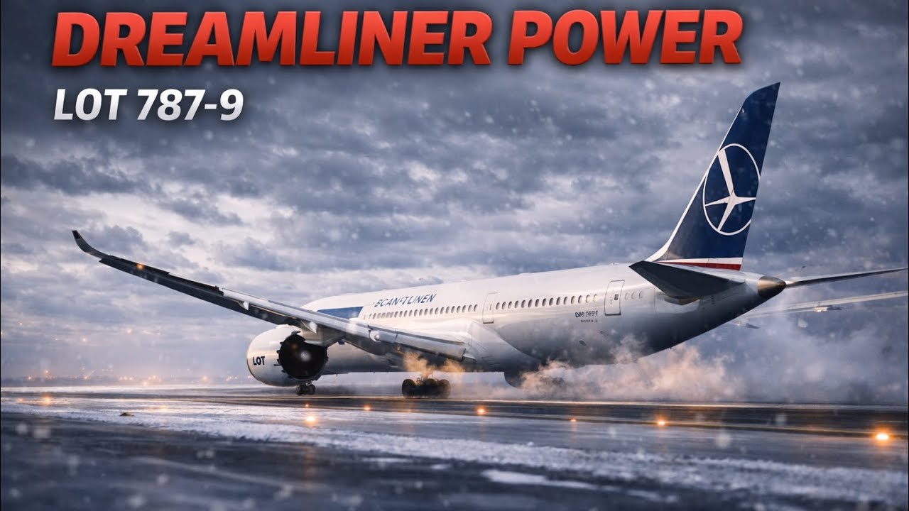 Winter Makes This Dreamliner Look EPIC ❄️ | LOT 787-9 at Washington IAD