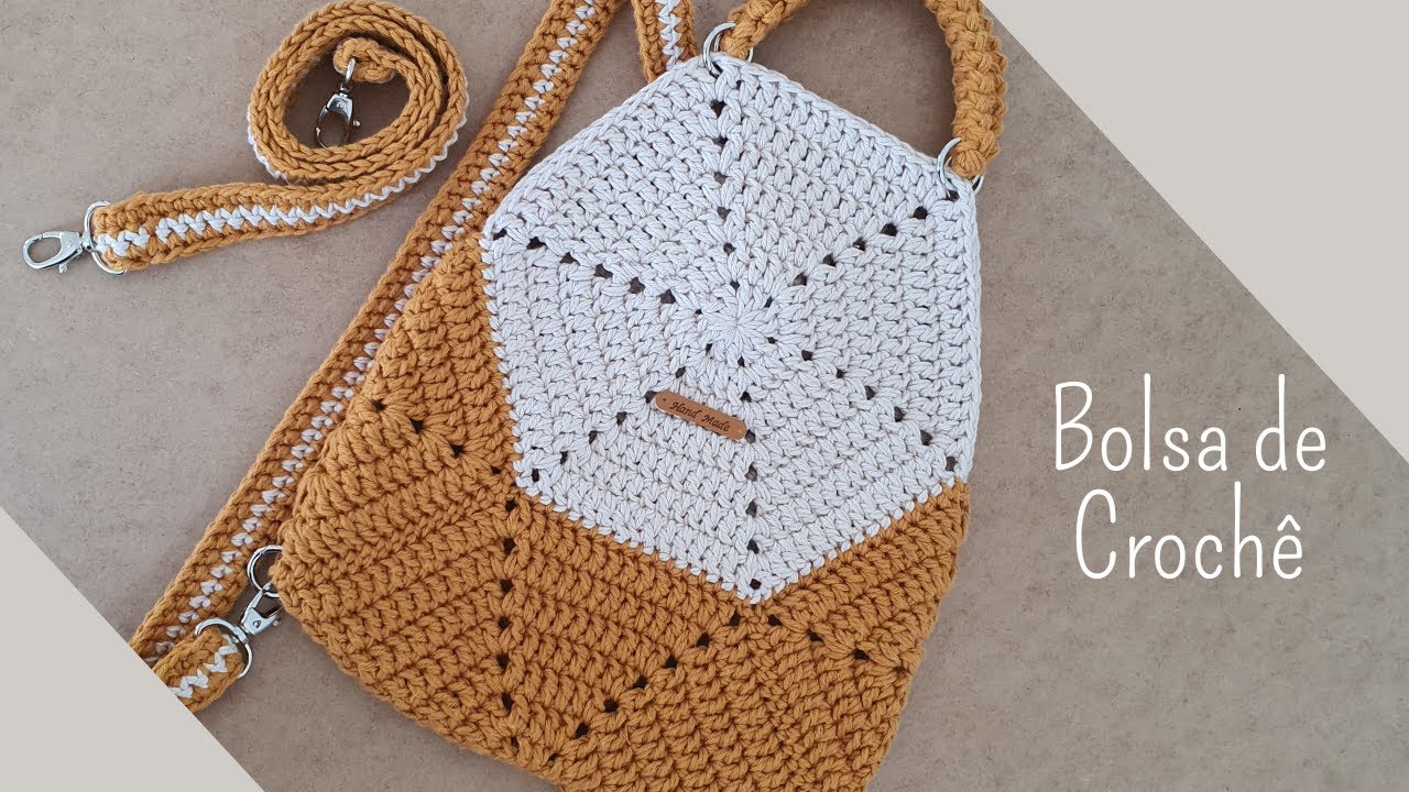 Bolsa ou Mochila de Crochê Ideal Para Presente - Bolsa de Crochê Sucesso em Vendas - Faça Você Mesmo