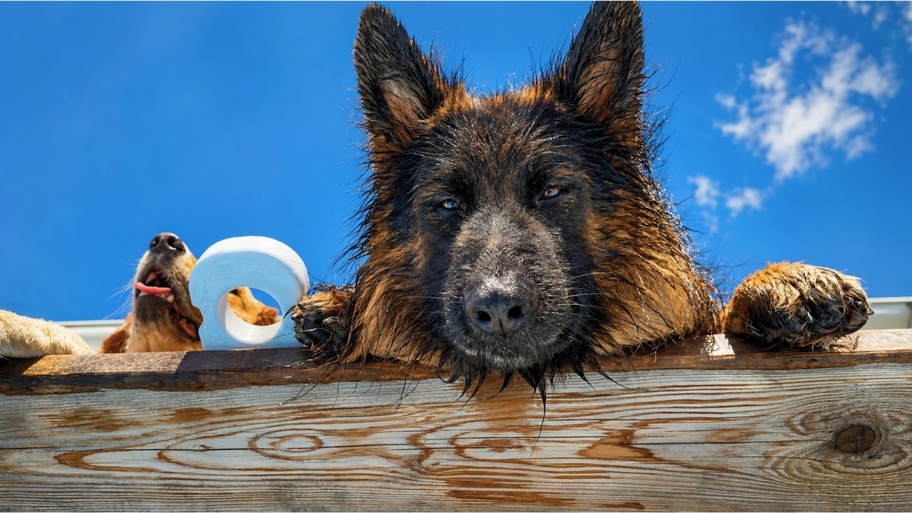A Day in the Life of a German Shepherd Who Has Important Things to Do