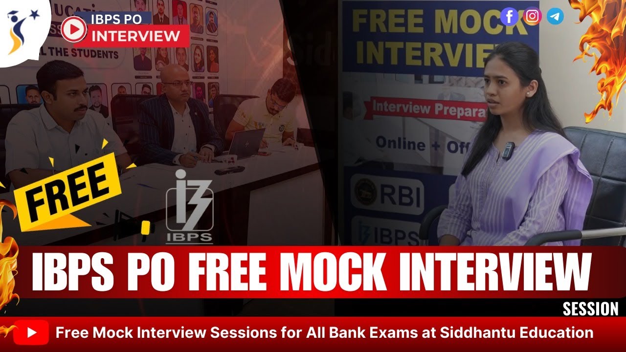 IBPS PO Mock Interview 2025 | Full Real Panel Simulation (5+ Members) with Feedback & Tips