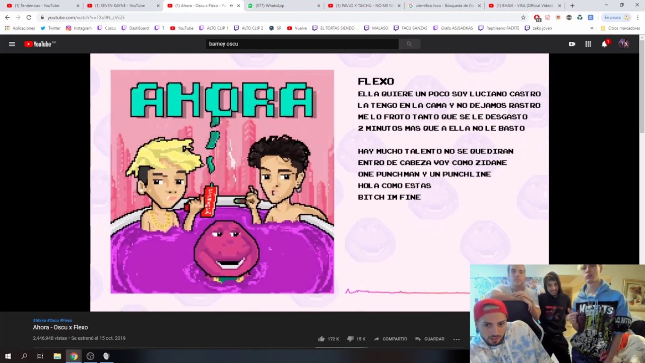 Seven kayne reacciona a Ahora - Oscu x Flexo