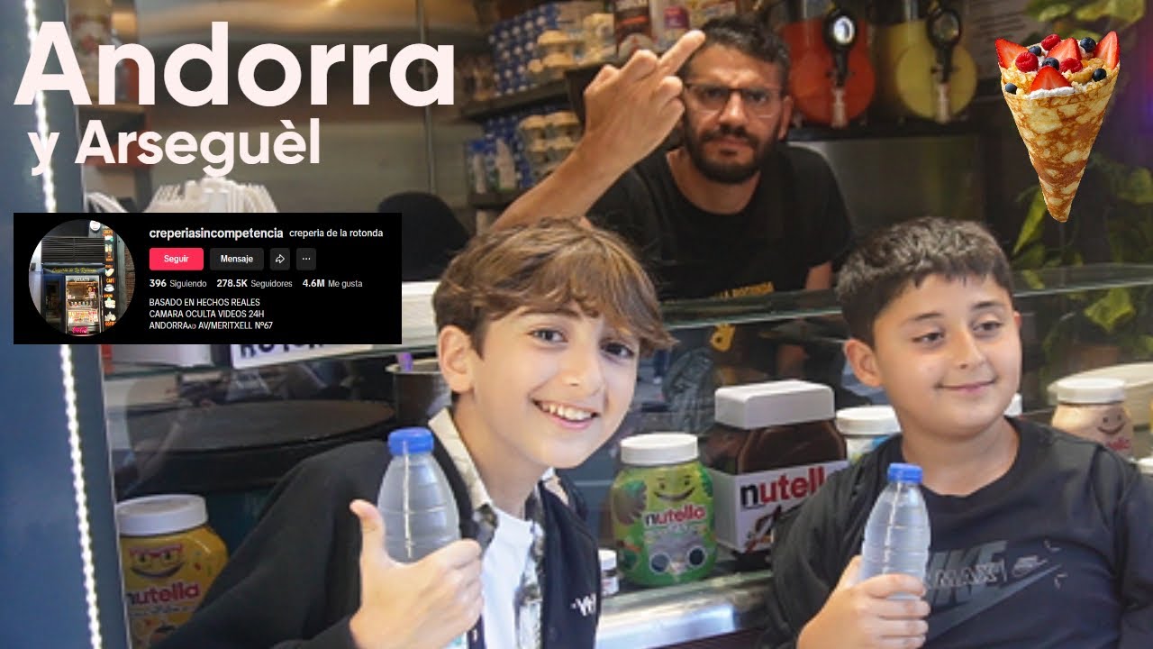 Fuimos a Arsaguèl y acabamos en la CREPERIA DE LA ROTONDA... 🤩😎