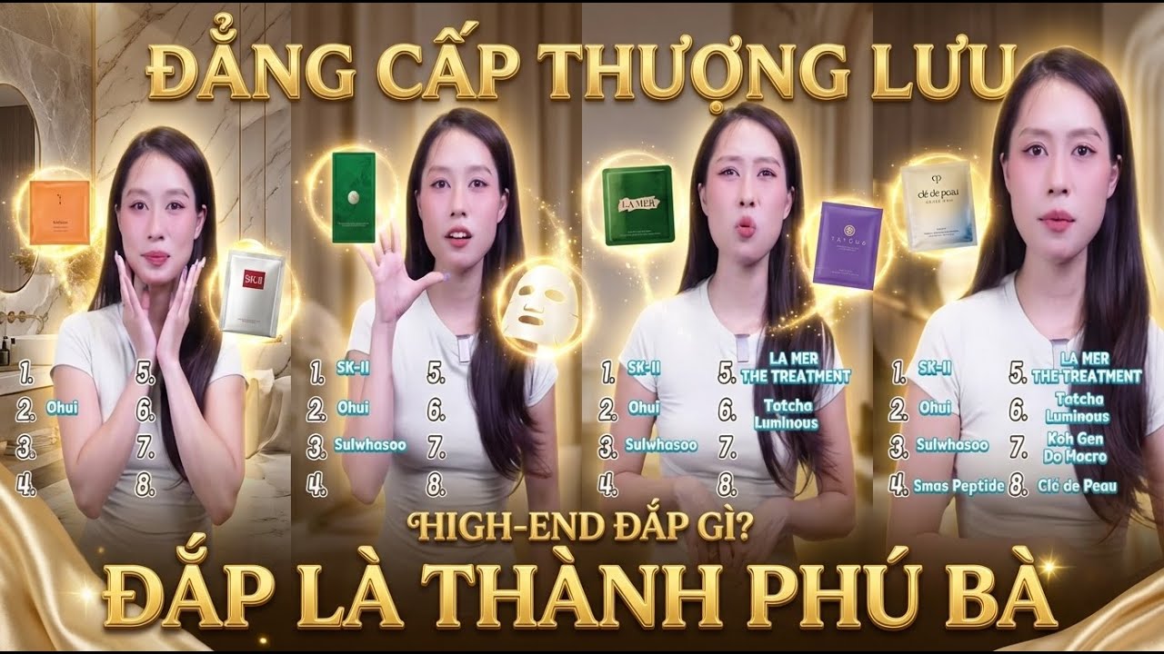 TOP NHỮNG DÒNG MẶT NẠ HIGH END ĐẮT ĐỎ DÀNH CHO PHÚ BÀ