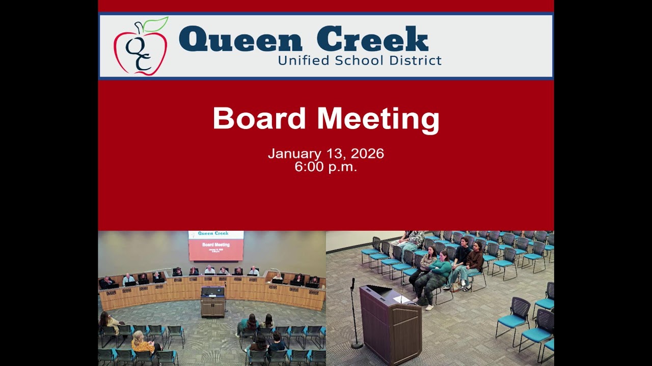 QCUSD Board Meeting January 13th, 2026