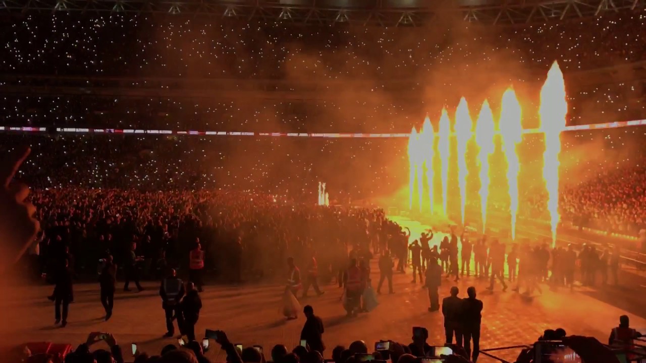 Anthony Joshua ring walk vs Wladimir Klitschko at Wembley