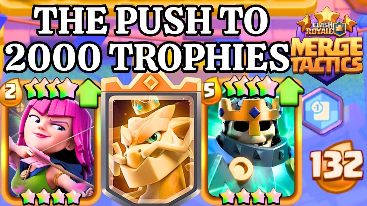 The BEST TEAM To Reach 2000 TROPHIES! - Clash Royale Merge Tactics