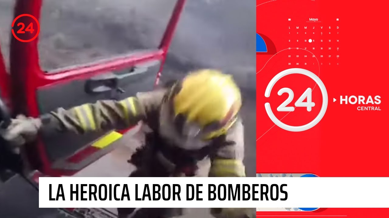 La heroica labor de Bomberos para combatir los incendios | 24 Horas TVN Chile