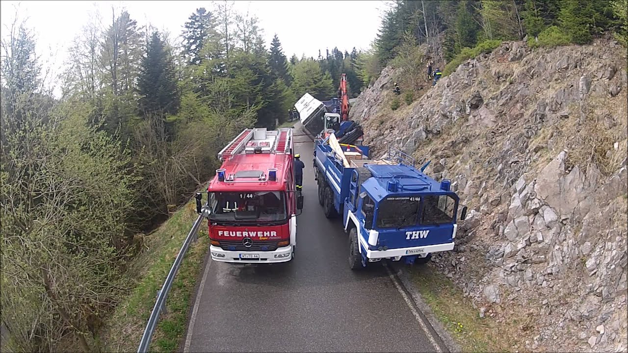 THW Laufenburg Busübung Todtmoos