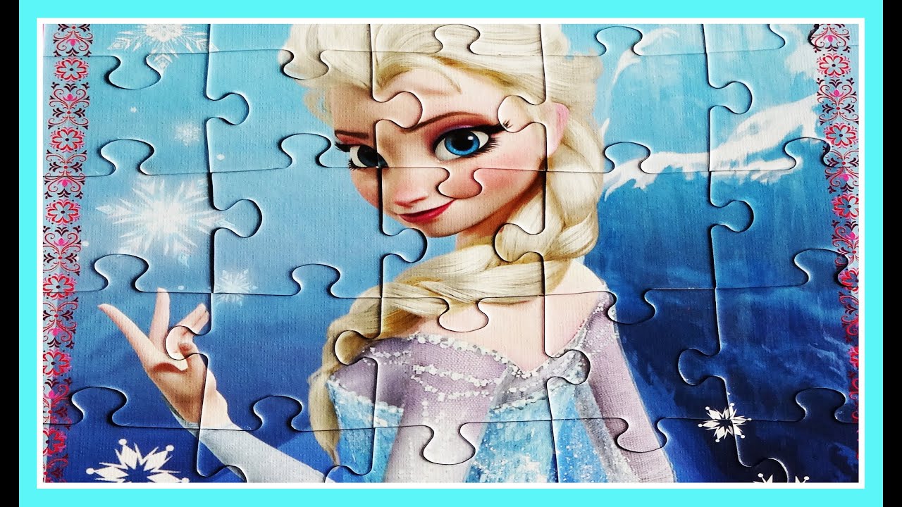 Disney Frozen Glitter Puzzle Game Play Puzzel Princess Elsa Clementoni Puzzles De Picture Games