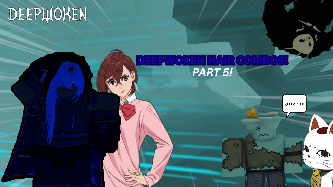 Feminine Deepwoken Hair Combos! - Part 5!