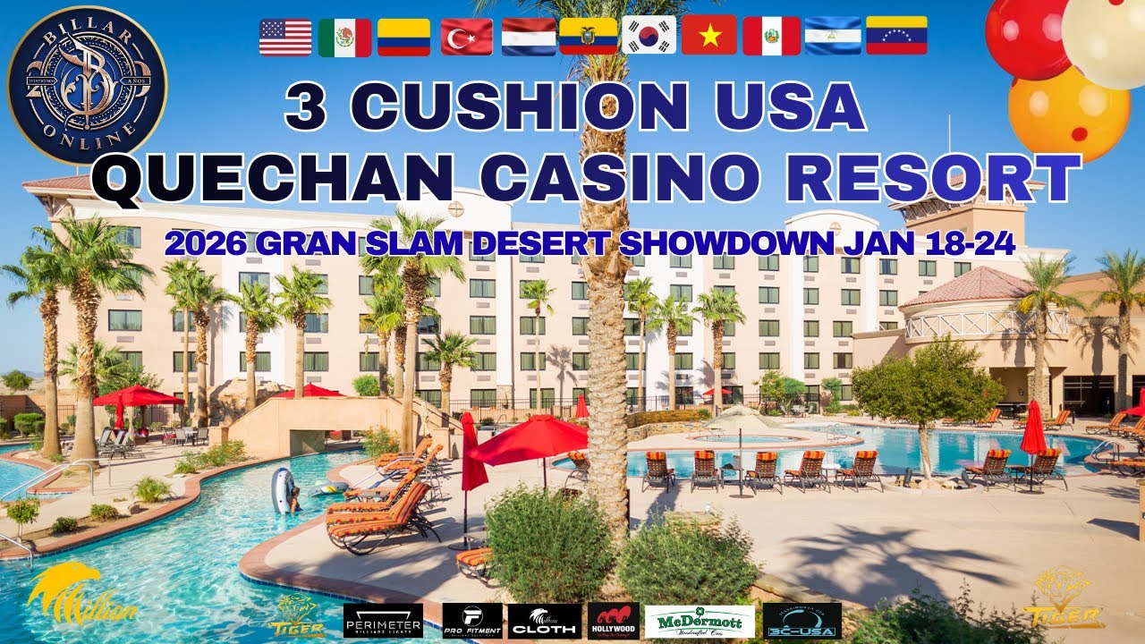 Jesús CORONA   (06) VS Gustavo LEAL  (12) ,  38 PTS. HANDICAP Tournament   3C-CUSHION  YUMA AZ.