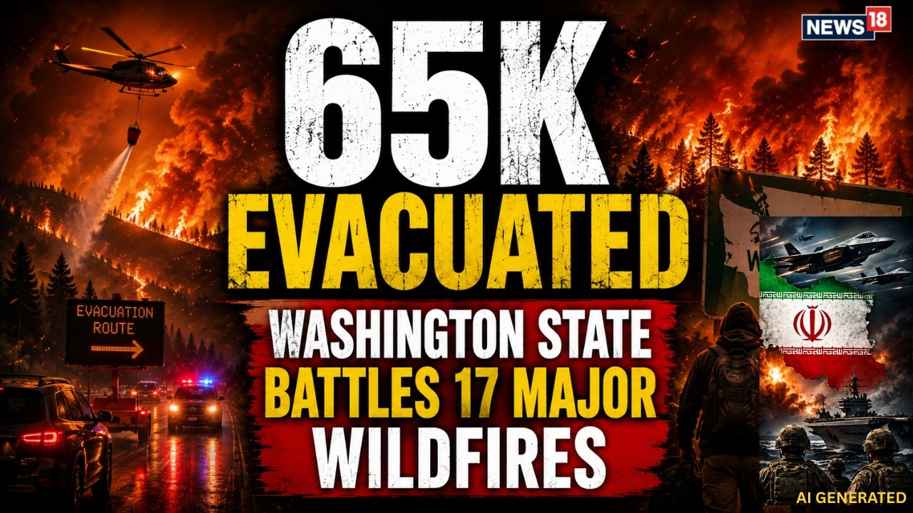 Washington Wildfires LIVE | Emergency Declared; 65K Evacuated, Spokane Fires Spread | No Injury N18G