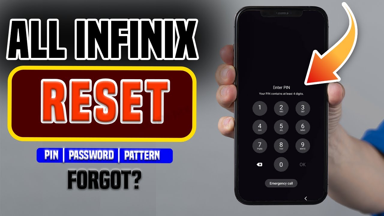 Как сбросить настройки любого телефона Infinix, если вы забыли пароль, PIN-код, графический ключ,...