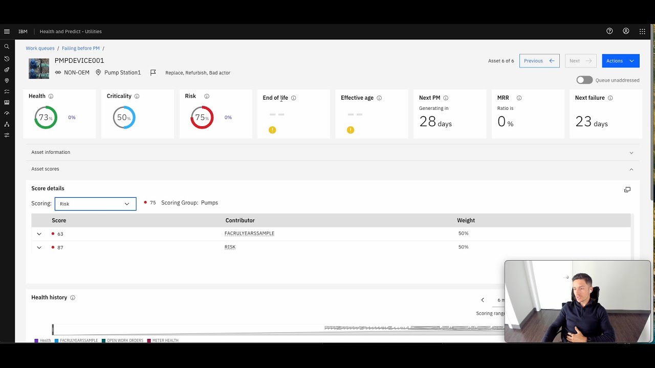 Asset Performance with Maximo Health & Predict