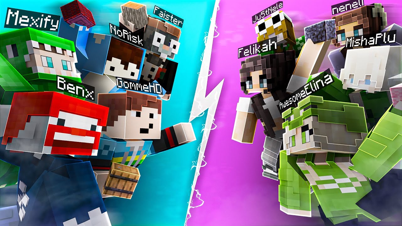 5 JUNGS vs 5 MÄDCHEN YOUTUBER BATTLE