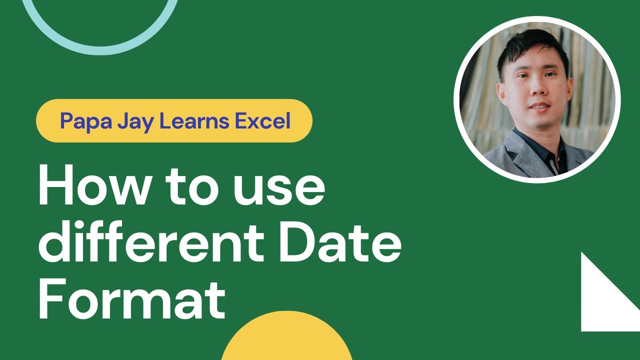 Excel - How to use different Date Format