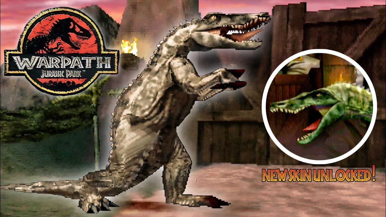 Suchomimus (Survival Mode Unlock 3rd Skin) - Warpath Jurassic Park Gameplay 4k HD