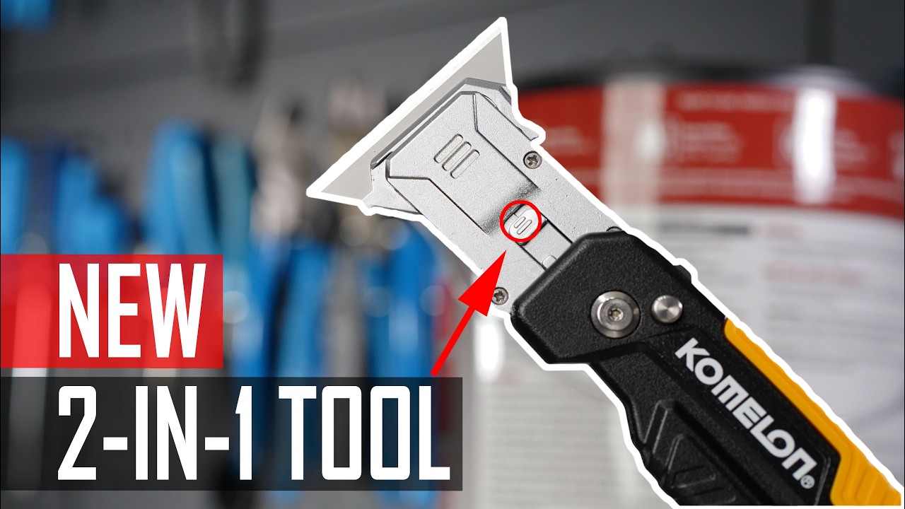 Komelon 2-in-1 Utility Knife & Paint Scraper – Compact, Sharp, & Built to Last!