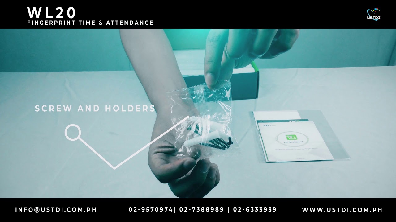 Unboxing of WL20 Fingerprint Time & Attendance Device | ZKTECO | USTDI