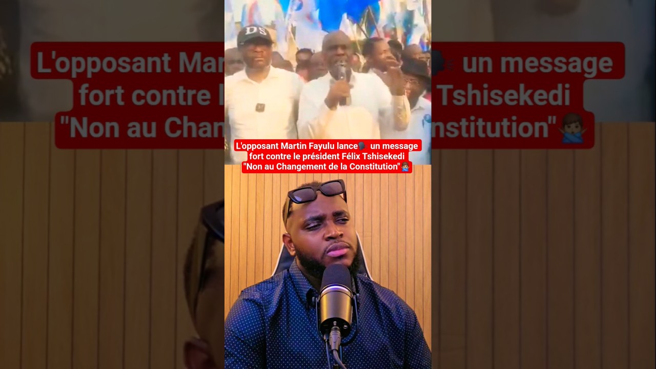 Martin Fayulu lance🗣 un message fort contre F&eacute;lix Tshisekedi🤭 #congo #martinfayulu #felixtshisekedi