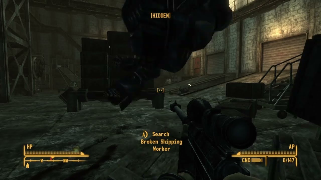 Protectrons vs the mighty Anti-Material Rifle (Fallout New Vegas)