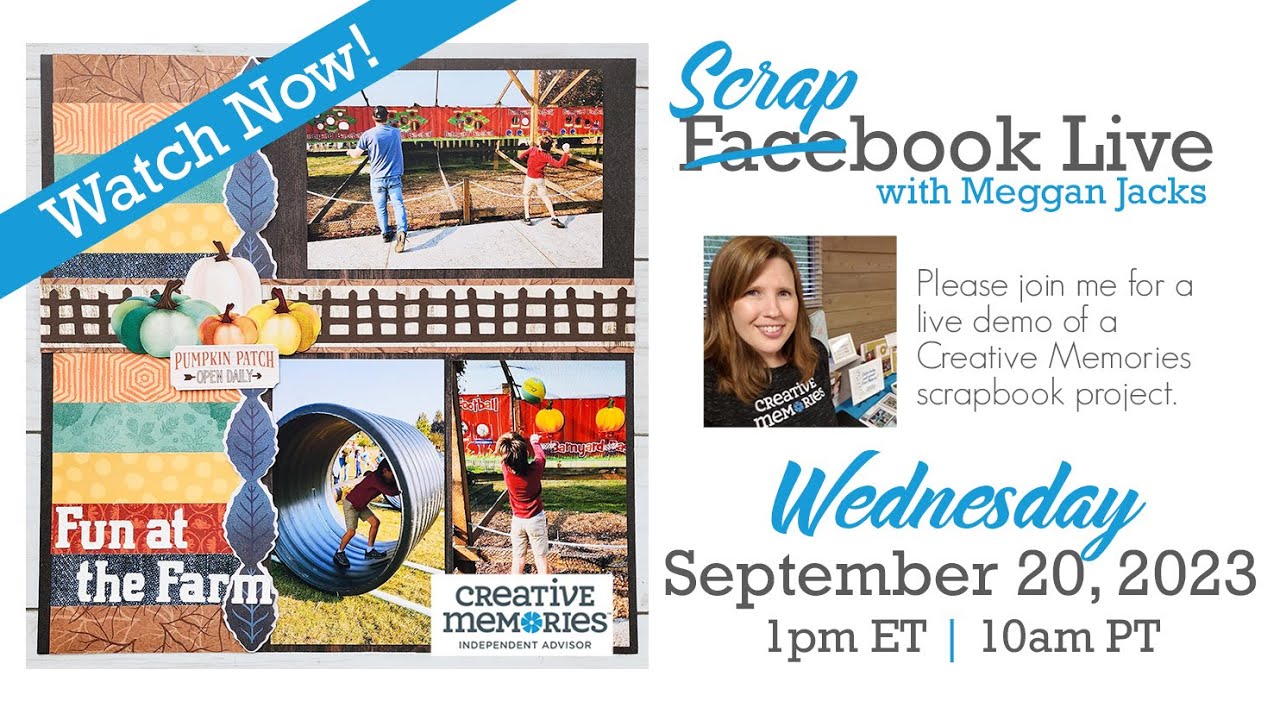 Scrapbook Live with Meggan Jacks - September 20, 2023