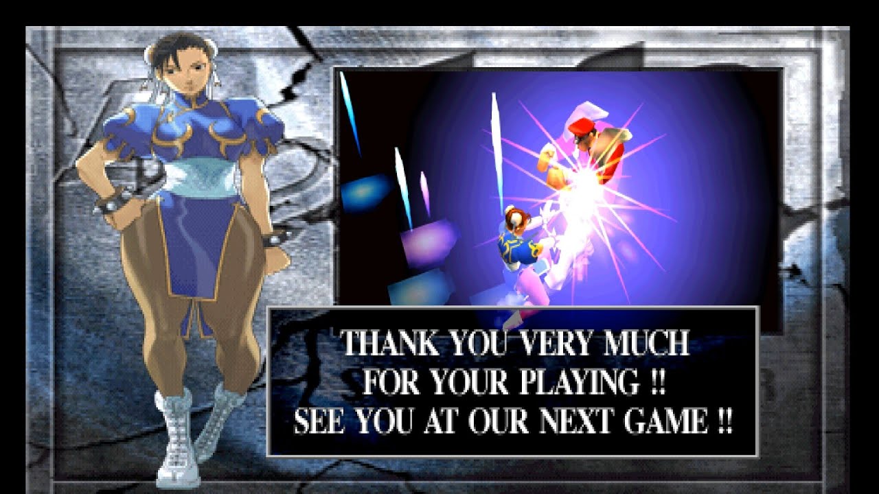Street Fighter EX2 Plus [DUCKSTATION]: Chun-Li - Arcade Mode Run