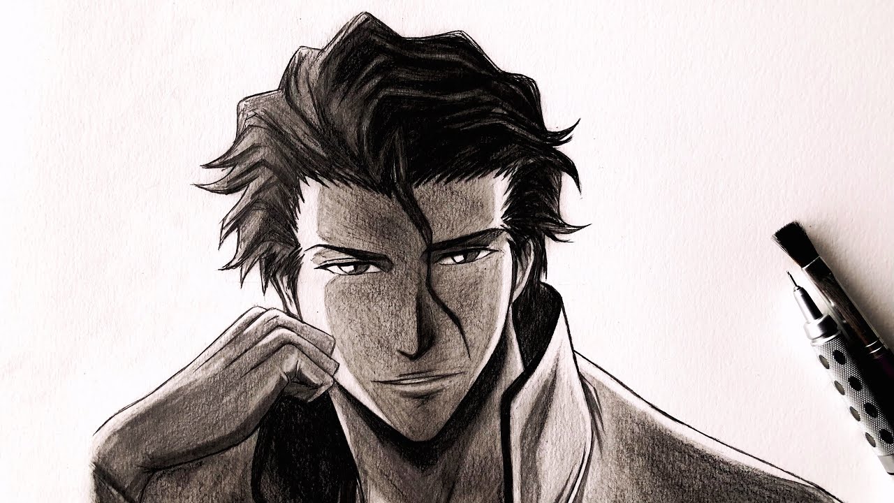 How To Draw Sosuke Aizen From Bleach Step By Step #art #anime #drawing #draw #bleach