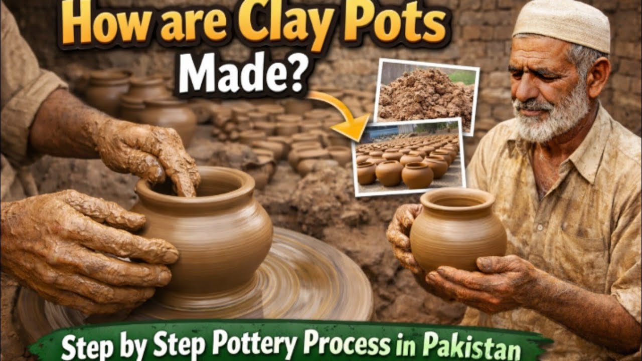How are Clay Pots Made? | Step by Step Pottery Process in Pakistan