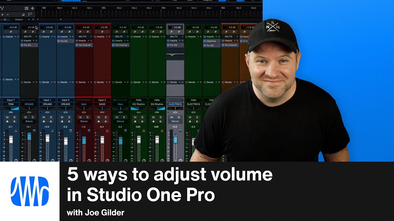 5 способов настроить громкость и усиление звука в Studio One Pro | PreSonus