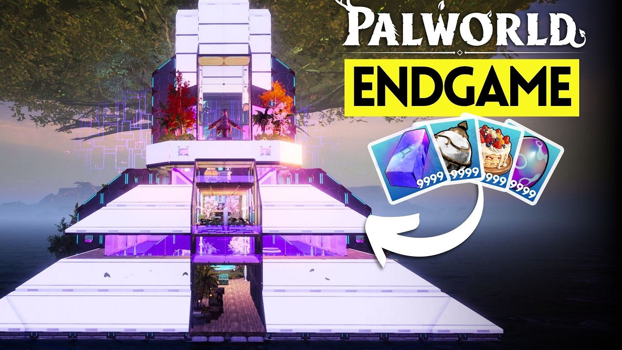 Building The BEST Palworld Futuristic Endgame Base for 1.0 Update | Step by Step Guide
