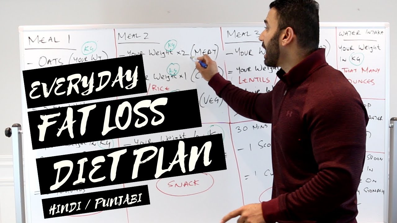 Everday FAT LOSS Diet Plan! (Hindi / Punjabi)