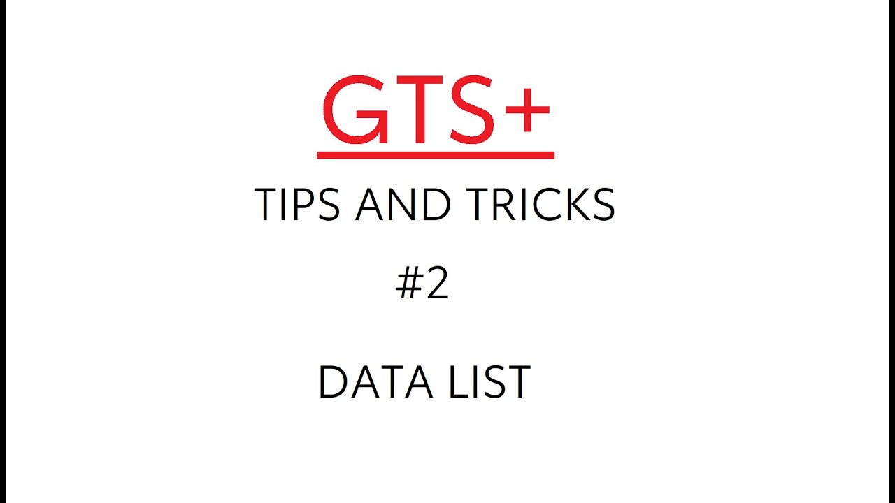 DATA LIST