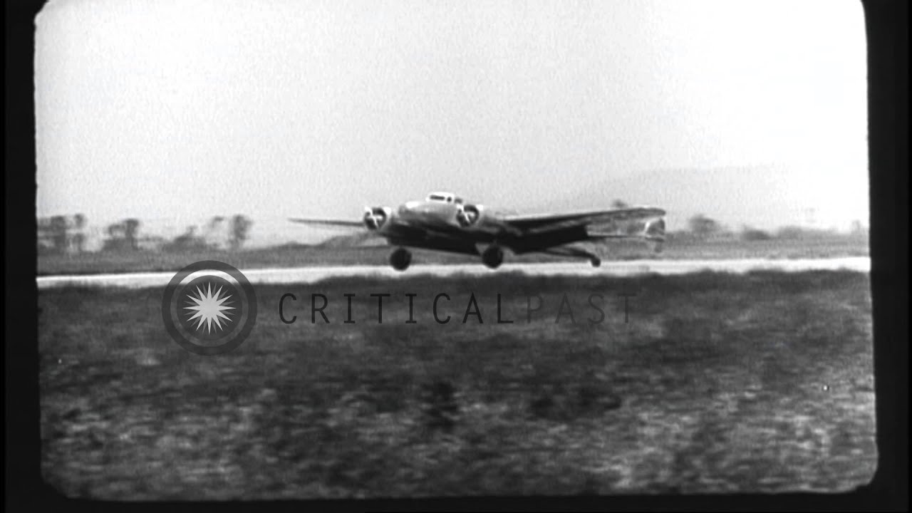 Amelia Earhart Putnam's test flights in Electra aircraft in the United States. HD Stock Footage