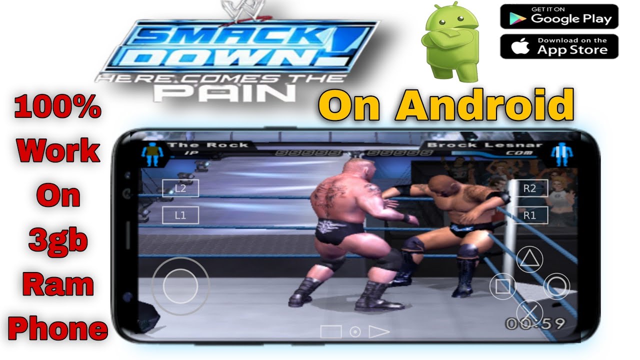 Download SMACKDOWN! HERE COME THE PAIN On Android || Full Tutorial On Android || Step by Step