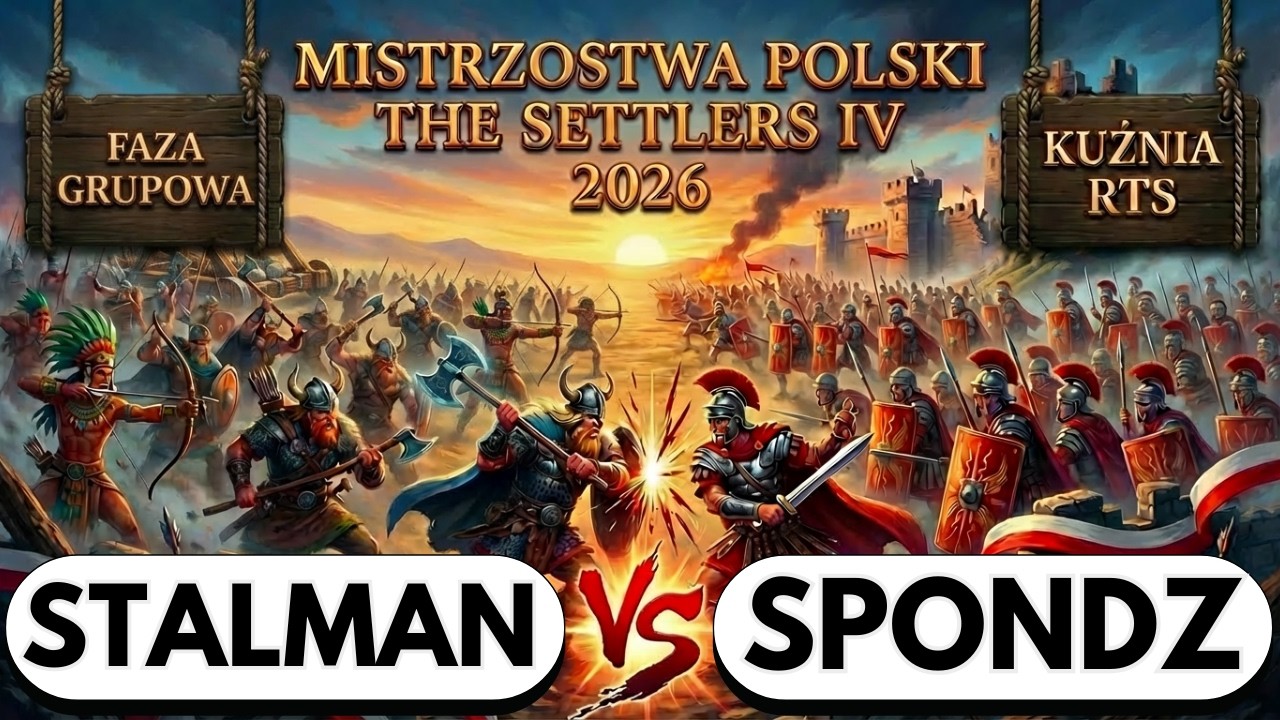 MISTRZOSTWA POLSKI THE SETTLERS IV 2026 - R3 - STALMAN vs SPONDZ