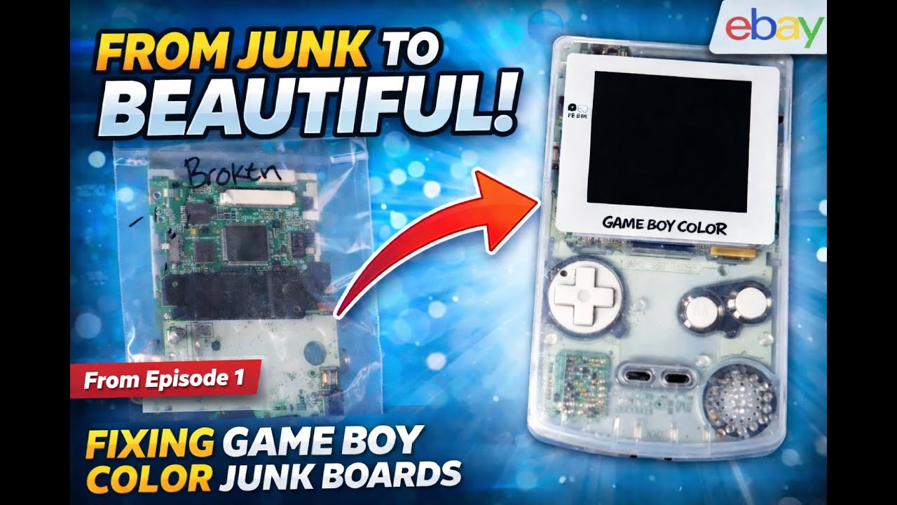 From eBay Trash to OLED Treasure! 💎 GBC Ultimate Build