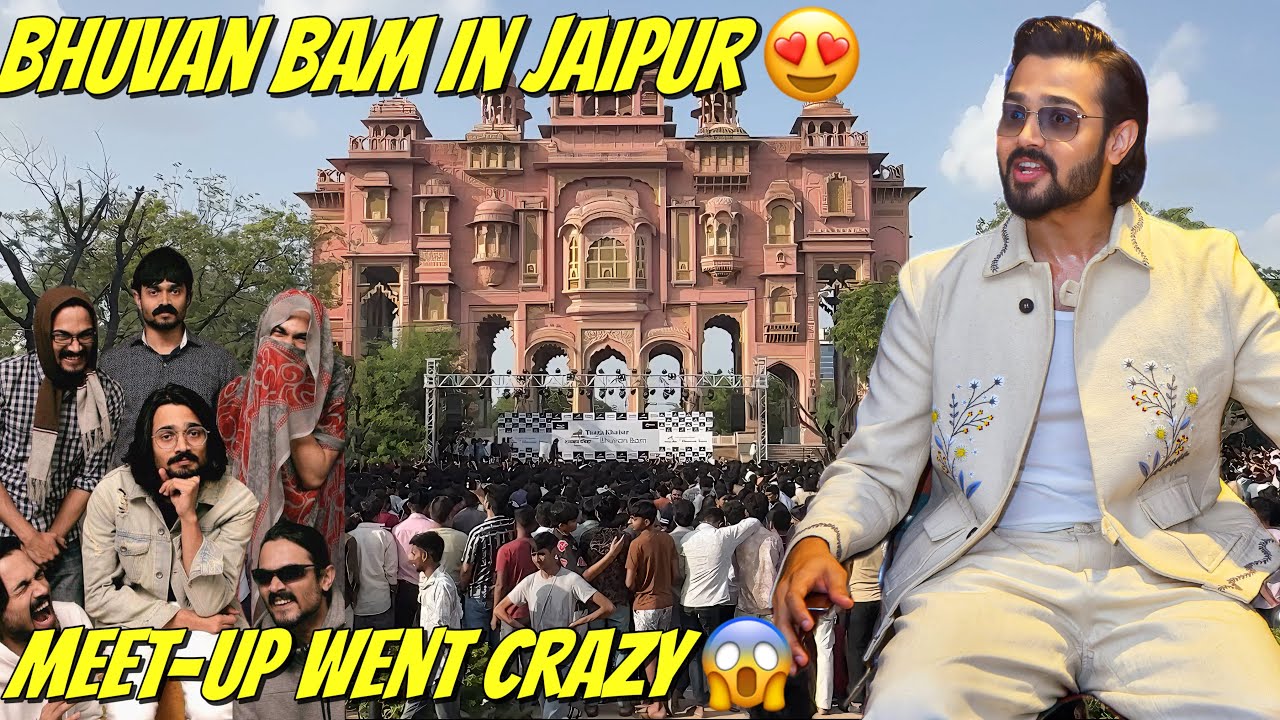 Bhuvan Bam in Jaipur 😍 || Meetup Went Crazy 😱 || Tazza Khabar Promotion @BBKiVines