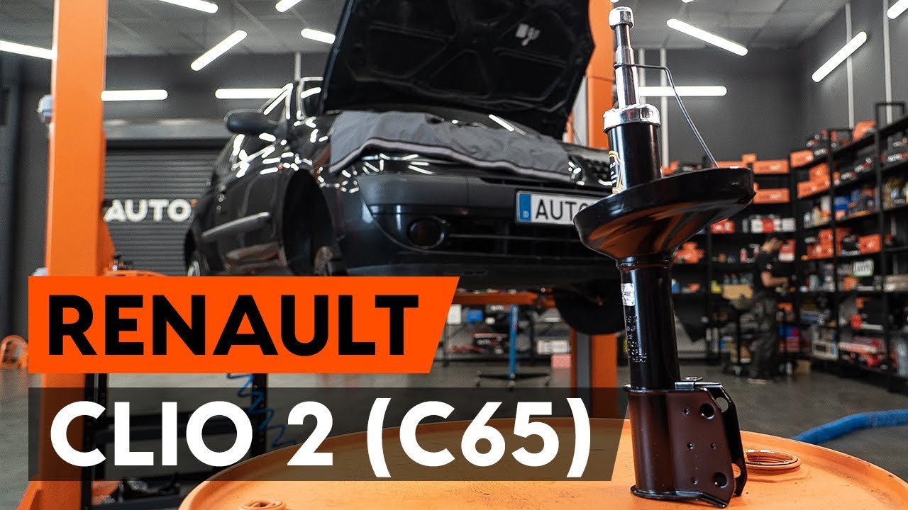 Cum se înlocuiește telescopul amortizorului față RENAULT CLIO 2 (C65) [TUTORIAL AUTODOC]