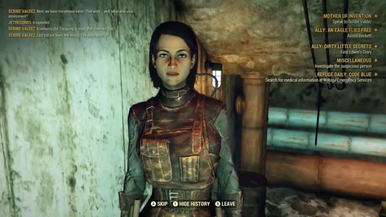 Fallout 76 25th Anniversary Day 75 - Mother of Invention Scribe Valdez